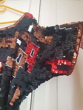 Pailetten glitzer top gebraucht kaufen  München