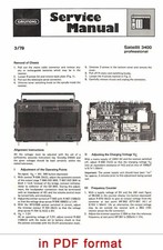 MANUAL DE SERVIÇO profissional GRUNDIG Satellit 3400 comprar usado  Enviando para Brazil