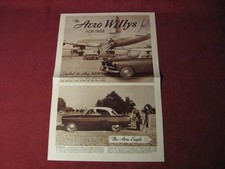 1953 Willys Aero Folheto de Vendas Catálogo Antigo Original comprar usado  Enviando para Brazil
