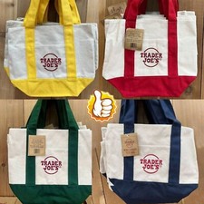Trader Joe's Mini płócienne torby wielokrotnego użytku kolorowe płócienne torby tote 4 kolory DE, używany na sprzedaż  PL