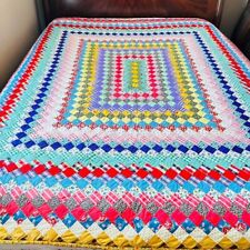 Linda colcha de algodão 75”x85” caseira e costurada à mão. comprar usado  Enviando para Brazil