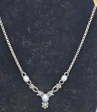 Moonstone gemstone necklace for sale  Westville