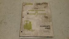 MANUAL DE MANUTENÇÃO CLARK C500 ALL LP 3000-6000 LB GARFO CAMINHÃO  comprar usado  Enviando para Brazil