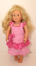 Boneca Our Generation cabelo loiro ondulado encaracolado olhos azuis close 18" 2005 comprar usado  Enviando para Brazil