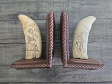 Scrimshaw style whale for sale  Katy