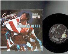 SURVIVOR BURNING HEART 1985 7 INCH VINYL SINGLE ROCKY IV THEME comprar usado  Enviando para Brazil