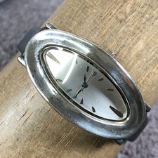 Usado, RLM Studio By Robert Lee Morris relógio de quartzo feminino couro preto oval 24mm 7" comprar usado  Enviando para Brazil