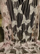 Butterfly curtains pink for sale  WALSALL