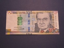 Peru banknote 100 gebraucht kaufen  Wernberg-Köblitz