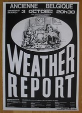 WEATHER REPORT pôster original de concerto em serigrafia 78 jazz rock fusion, usado comprar usado  Enviando para Brazil
