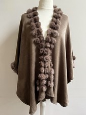 Women poncho fur for sale  COLCHESTER