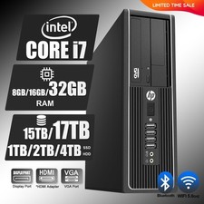 Computador desktop HP i7, até 64GB de RAM, HDD SSD 17TB, Windows 11/10, Wi-Fi comprar usado  Enviando para Brazil