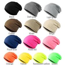 Gorro feminino masculino respirável desleixado boné elástico fino boné caveira chapéu touca macio comprar usado  Enviando para Brazil