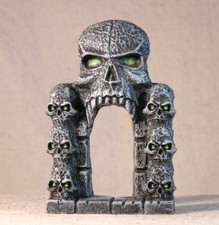 Caveira entrada porta calabouço decoração terreno para forja anã resina pintada comprar usado  Enviando para Brazil