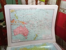 Cartina geografica oceania usato  Pontecagnano Faiano