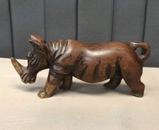 Nashorn holz figuren gebraucht kaufen  Obernzell