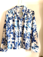 Blusa feminina azul floral feita sob medida tamanho P comprar usado  Enviando para Brazil
