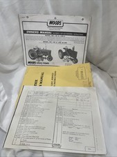 Woods owners manual for sale  Vesta