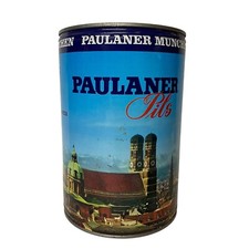 Barril de cerveja Paulaner Munchen Pils 4LT aço vazio vintage anos 80 Bier Birra Cerveza comprar usado  Enviando para Brazil