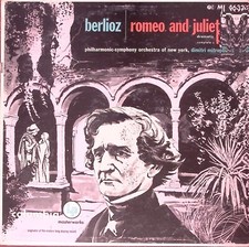 DIMITRI MITROPOULOS ORCHESTRA NEW YORK BERLIOZ ROMEO AND JULIET VINYL LP 207-51 segunda mano  Embacar hacia Mexico
