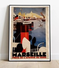 Poster retro marseille d'occasion  L'Isle-sur-la-Sorgue
