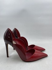 Bombas Stiletto Valentino Garavani vermelhas patenteadas recortadas W 6.5, usado comprar usado  Enviando para Brazil