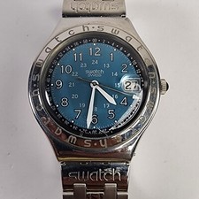 Relógio Swatch Happy Joe Irony aço inoxidável 37mm quartzo suíço data unissex raro, usado comprar usado  Enviando para Brazil
