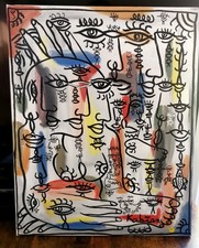Toile peinture street d'occasion  Bonnieux