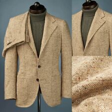Ternos masculinos mistura de lã tweed festa de casamento formal smoking sob medida entalhe lapela comprar usado  Enviando para Brazil