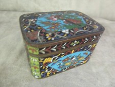 Boîte émail cloisonné. d'occasion  Pézilla-la-Rivière