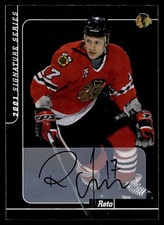 2000-01 Be a Player Signature Series autógrafos Reto Von Arx autografado Chicago comprar usado  Enviando para Brazil