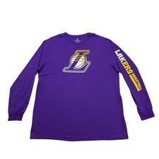 Usado, Camisa masculina Los Angeles Lakers 2XL roxa manga longa fanáticos basquete NBA comprar usado  Enviando para Brazil