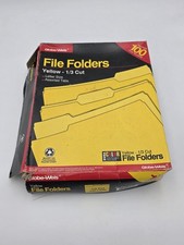 Pastas de arquivos tamanho letra amarela corte 1/3 Globe Weis comprar usado Pastas de arquivos tamanho letra amarela corte 1/3 Globe Weis comprar usado  Enviando para Brazil