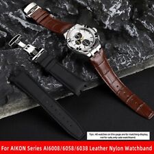 Pulseira de couro náilon 25 para Maurice Lacroix AIKON AI6008 AI6038 AI6058 comprar usado  Enviando para Brazil