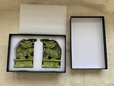 Pair carved jade for sale  CHELMSFORD