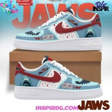 Tênis Jaws Shark Air Force 1 Jaws Shark Me masculino feminino comprar usado  Enviando para Brazil