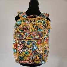 Organizador de mochila acolchoada amarela provencial Vera Bradley e capa para laptop  comprar usado  Enviando para Brazil