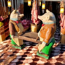 Antique advertising butcher for sale  SLEAFORD