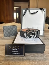 Cintura gucci nera usato  Castiglione delle Stiviere