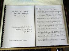 Mozart bassoon concerto for sale  PETERBOROUGH