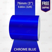 Chrome blue 76mm for sale  COALVILLE