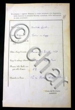Risorgimento documento autogra usato  Vimodrone