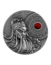 Guan Yu 2 uncje Antyczne wykończenie Srebrna moneta 5$ Niue 2021 na sprzedaż  PL
