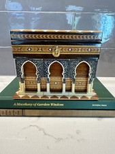 Vintage marquetry inlaid d'occasion  Expédié en Belgium