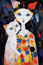 Portrait chats tableau d'occasion  Toulon-