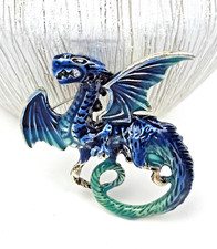 Blue dragon brooch for sale  San Diego