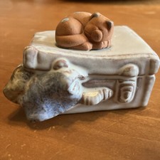 Estatueta de cerâmica gato na mala importada por Rosenthal Netter, usado comprar usado  Enviando para Brazil