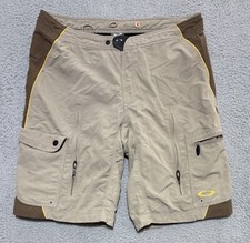 Shorts acolchoado Oakley Cargo ciclismo bege marrom masculino tamanho 2XL náilon comprar usado  Enviando para Brazil