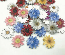 50pcs flowers wooden for sale  Shipping to Ireland