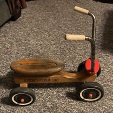 Antigo Radio Flyer Kids passeio em scooter de madeira 4 rodas ciclo raro comprar usado  Enviando para Brazil